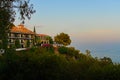 House on the hills with views to the sea Royalty Free Stock Photo