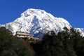 House,the Himalaya mountain peak Royalty Free Stock Photo