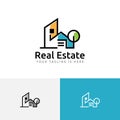 House Home Building Real Estate Simple Modern Logo Royalty Free Stock Photo