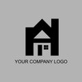 House, home, real estate logo letter h Royalty Free Stock Photo