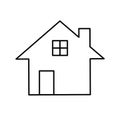 House home simple icon pictogram outline