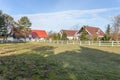 House and horse paddock Royalty Free Stock Photo