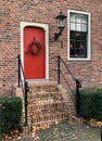 Entrance to an ancient house in Holland.