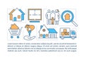 House hunting concept icon with text