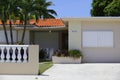 House with hurricane shutters Royalty Free Stock Photo