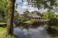 House with Hydrangea and Tree Giethoorn