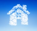 House icon cloud sky Royalty Free Stock Photo