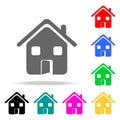 house icon. Elements of real estate in multi colored icons. Premium quality graphic design icon. Simple icon for websites, web des Royalty Free Stock Photo