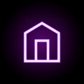 house icon. Elements of web in neon style icons. Simple icon for websites, web design, mobile app, info graphics Royalty Free Stock Photo