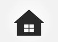 House icon. home symbol. city and town building design element