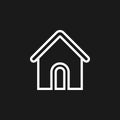 House icon. home symbol. simple flat vector illustration Royalty Free Stock Photo