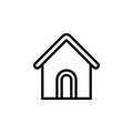 House icon. home symbol. simple flat vector illustration Royalty Free Stock Photo