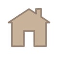 House home vector icon symbol illustrations  building Royalty Free Stock Photo