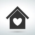house icon isolated vector on a white backround icon
