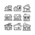 House icon or logo isolated sign symbol vector illustration Royalty Free Stock Photo