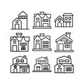 House icon or logo isolated sign symbol vector illustration Royalty Free Stock Photo