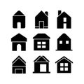 House icon or logo isolated sign symbol vector illustration Royalty Free Stock Photo