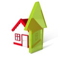 House Icon With Rising Arrow. Real Estate Concept Royalty Free Stock Photo