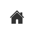 House icon in simple design. Vector illustration Royalty Free Stock Photo