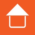 House icon simple vector illustration Royalty Free Stock Photo