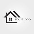 House icon template, home creative vector logo design, building and construction, illustration element