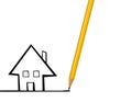 House icon vector illustration Royalty Free Stock Photo