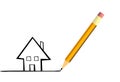 House icon vector illustration Royalty Free Stock Photo