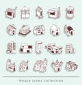 House icon. vector illustration. Royalty Free Stock Photo
