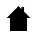 House icon Vector simple flat logo symbol Royalty Free Stock Photo