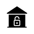 House vector glyph flat icon Royalty Free Stock Photo