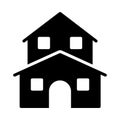 Housevector glyph flat icon Royalty Free Stock Photo