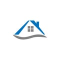 house icon on white.real estate logo.ouse icon on white.