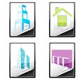 House icons Royalty Free Stock Photo