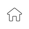 House icons set. Home icon collection. Royalty Free Stock Photo