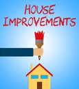 House Improvements Indicating Home Renovation 3d Illustration
