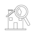 House Inspection Icon Vector