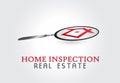 House inspection real estate logo vector