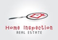 House inspection real estate logo