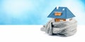 House insulation concept. copy space Royalty Free Stock Photo