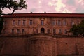 House with an interesting wall Royalty Free Stock Photo