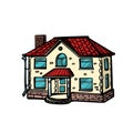 House isolate on white background Royalty Free Stock Photo