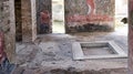 The house of Julia Felix, located in Pompeii, is one of the most beautiful and well-preserved Pompeian houses Royalty Free Stock Photo