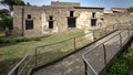 The house of Julia Felix, located in Pompeii, is one of the most beautiful and well-preserved Pompeian houses Royalty Free Stock Photo