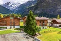 House in Kandersteg, mountains, Switzerland