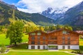 House in Kandersteg, mountains, Switzerland