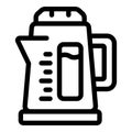 House kettle icon outline vector. Home cooking