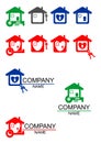 house, key, badge, logo, sale, vector, illustration, logo, new Royalty Free Stock Photo