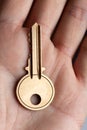 Golden House Key Royalty Free Stock Photo