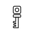 House key icon- vector sign symbol. Royalty Free Stock Photo