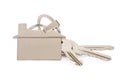 House Key With Keychain Royalty Free Stock Photo